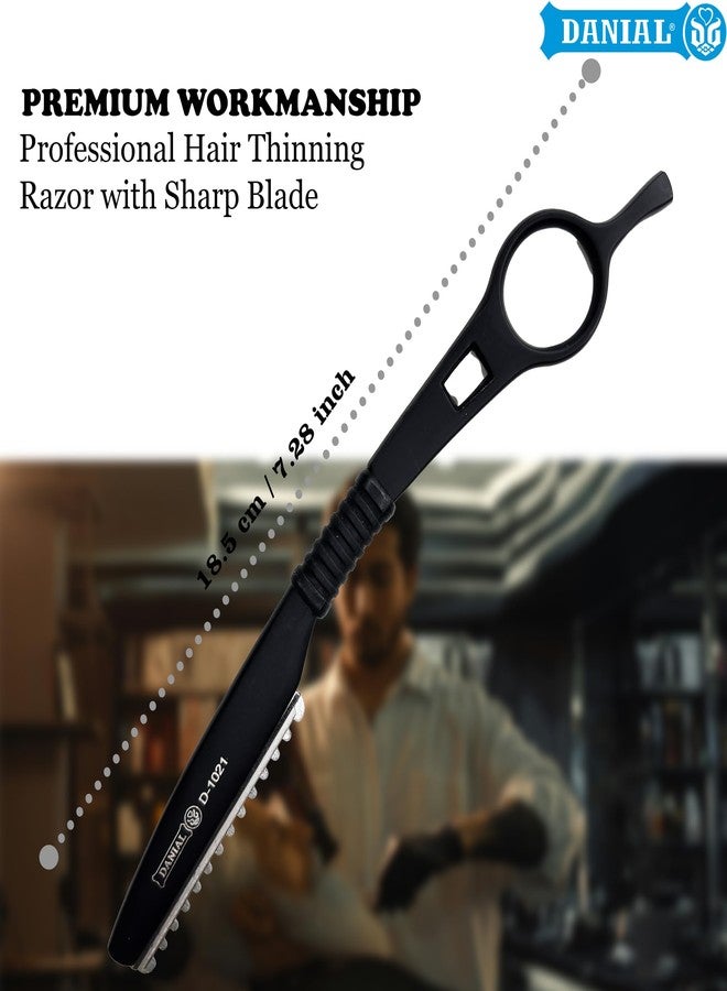 DANIAL Professional Hair Styling Thinning Texturizing Cutting Faether Razor Black - Image 3